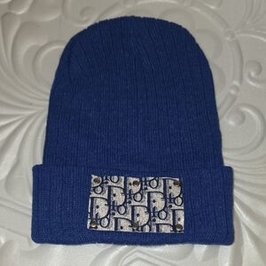 Curated Luxury Royal Blue Knit Beanie